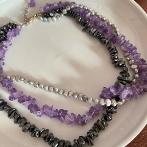 925 Vintage 3 Strand Necklace Silver